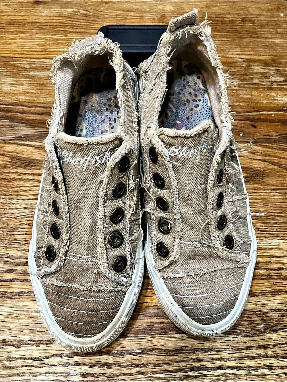 Blowfish Women's Distressed Sneakers in Brown